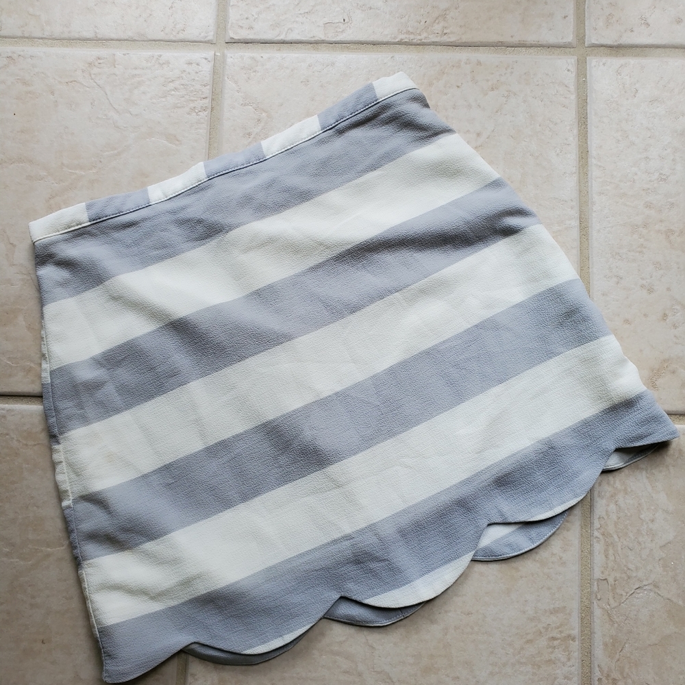 Scalloped Mini Skirt